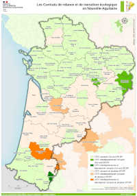 Nouvelle-Aquitaine : contrats de relance et de transition écologique - atlas DREAL 2021