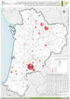 Nouvelle-Aquitaine : occupation des espaces naturels, agricoles et forestiers par les projets photovoltaïques relevant d'un avis de l'évaluation environnementale de 2022 à 2024