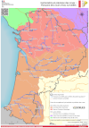 Nouvelle Aquitaine : tronçons de cours d'eau surveillés - atlas 2026