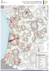 Nouvelle-Aquitaine : flux domicile-travail entre aires d'attraction des villes - atlas 2024