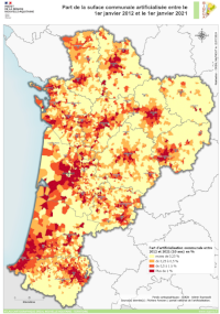 Nouvelle-Aquitaine : Consommation d'espace - atlas 2024