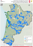 Nouvelle-Aquitaine : plans de prévention des risques inondation et littoraux - atlas 2023