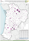 Nouvelle-Aquitaine : Occupation des espaces NAF par les projets photovoltaïques relevant d'une évaluation environnementale de 2021 à 2023 (avis et 