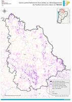Vienne : zones potentiellement favorables au développement de l'éolien terrestre