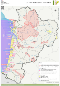 Nouvelle-Aquitaine : outils d'intervention sur le littoral - atlas 2024