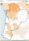 Nouvelle-Aquitaine : Zones Vulnérables à la Pollution par les Nitrates d'Origine Agricole - atlas 2024