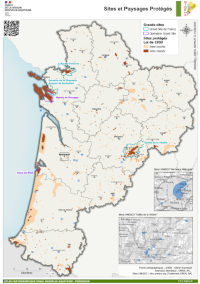 Nouvelle-Aquitaine : Sites et Paysages Protégés - atlas 2024