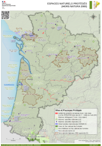 Nouvelle-Aquitaine : Espaces Naturels Protégés - atlas 2024
