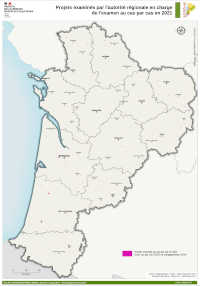 Nouvelle-Aquitaine : projets examinés par l'autorité régionale en charge de l'examen au cas par cas en 2021- atlas DREAL 2021