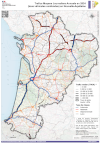 Nouvelle-Aquitaine : trafics moyens journaliers annuels 2021 - atlas 2024