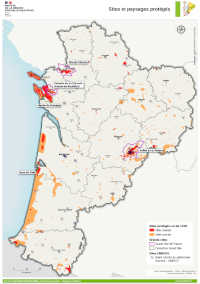 Nouvelle-Aquitaine : Sites et paysages protégés - atlas DREAL 2021
