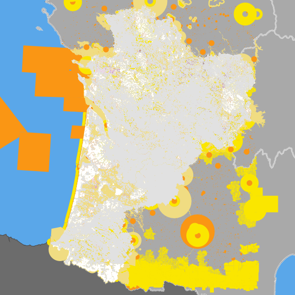 Cartographie des enjeux pour le développement de l'éolien terrestre en Nouvelle-Aquitaine