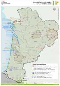 Nouvelle-Aquitaine : espaces naturels protégés (hors natura 2000) - atlas DREAL 2021