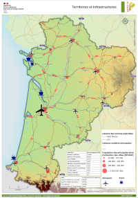 Nouvelle-Aquitaine : territoires et infrastructures - atlas DREAL 2021
