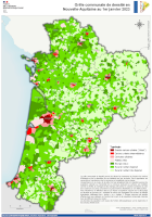 Nouvelle-Aquitaine : grille communale de densité - atlas 2023